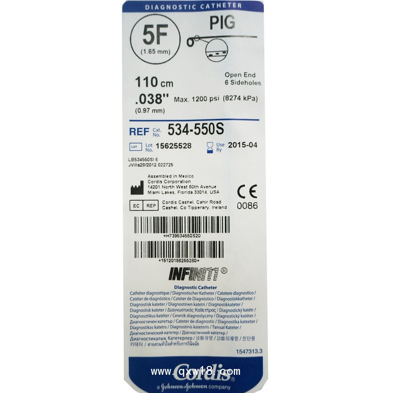 強(qiáng)生Cordis造影導(dǎo)管