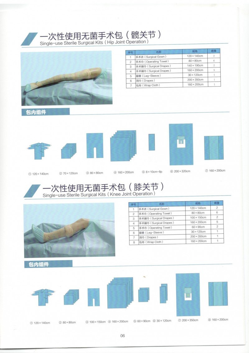 一次性無(wú)菌手術(shù)包，產(chǎn)包，介入手術(shù)包