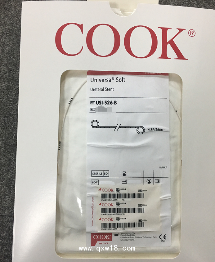 美國庫克 COOK輸尿管支架USI-526-B