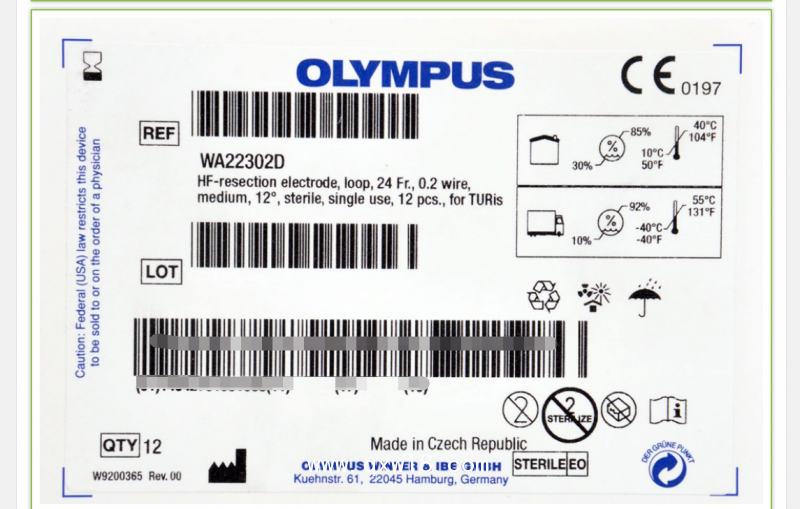 奧林巴斯OLYMPUS等離子電切環(huán)WA22302D