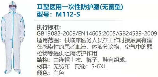 醫(yī)用一次性使用防護(hù)服