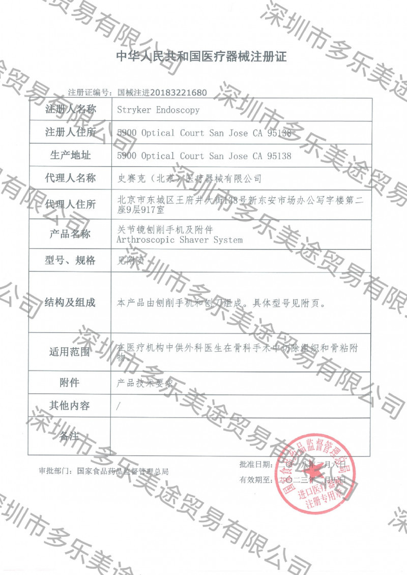 美國史塞克 刨削刀頭 375-542-000