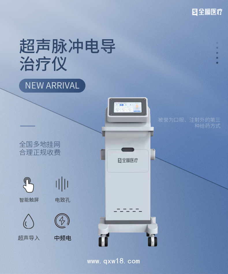 全順--超聲腦血管治療儀 超聲+電致孔+中醫(yī)定向透藥