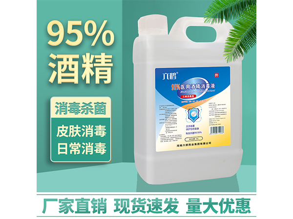 95%酒精消毒液 5L家用便攜學(xué)校超市工廠安檢