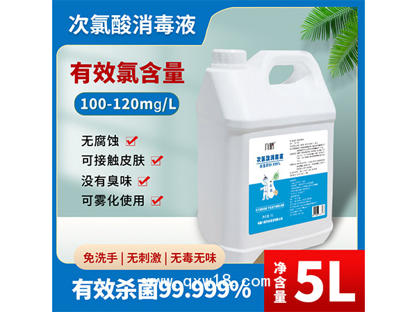 廠家批發(fā)5L次氯酸消毒水 抗菌液無味桶裝實(shí)惠室內(nèi)使用