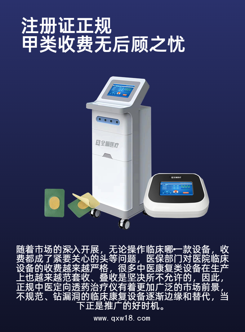 全順中醫(yī)定向透藥治療儀 中藥離子導(dǎo)入治療儀  中頻治療儀