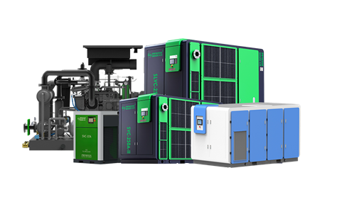 武漢薩震無油空壓機SWV-37A無油渦旋空氣壓縮機