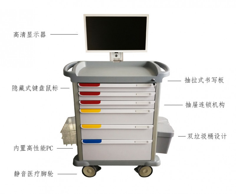 智能護(hù)理治療推車 護(hù)理車