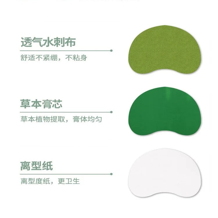 艾草頸椎膝蓋肩周貼 透氣水刺布異形貼 緩解關節(jié)疼痛 廠家OEM定制代工