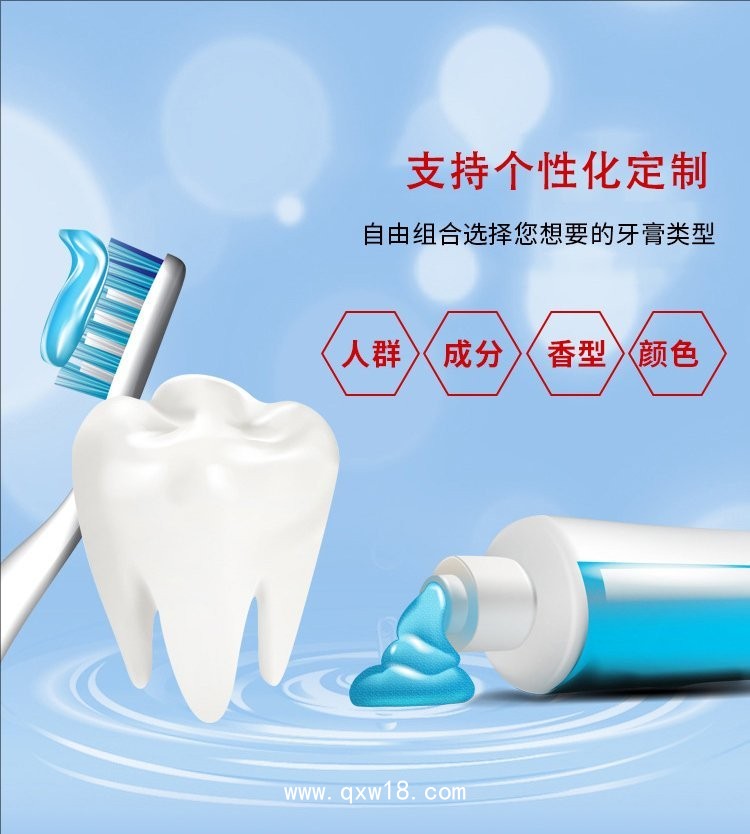 牙膏代加工廠家/二類械字號妝字號文號齊全，成人兒童牙膏OEM貼牌代加工